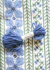 Charted E-Pattern: Primrose Footstool