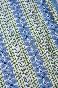 Charted E-Pattern: Primrose Footstool