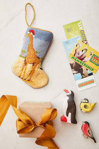 Needlepoint Bauble Stockings: Savanna Christmas